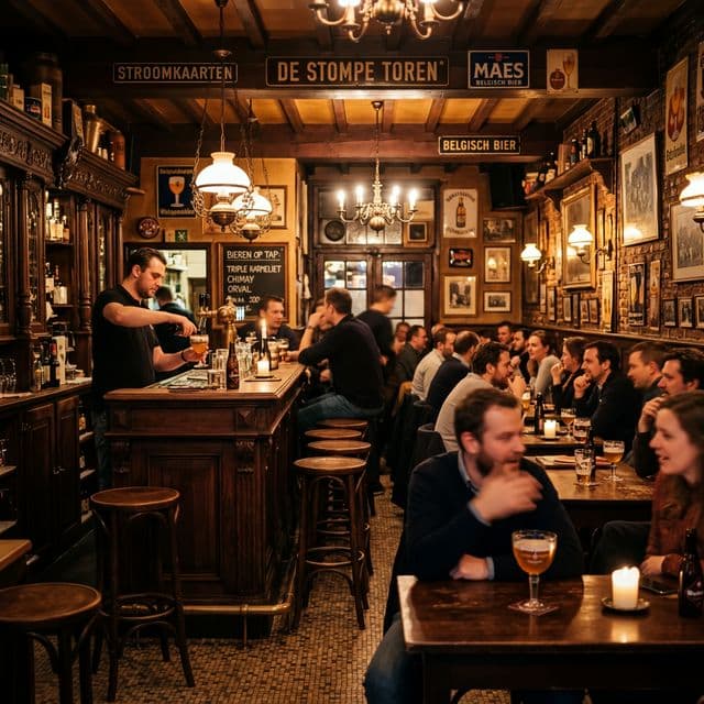 Warm en gezellig Gents bruin café